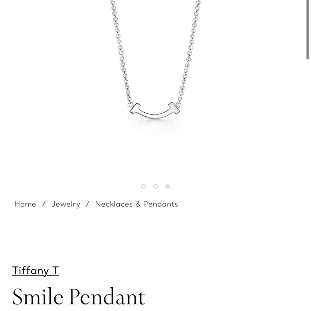 Tiffany smile necklace